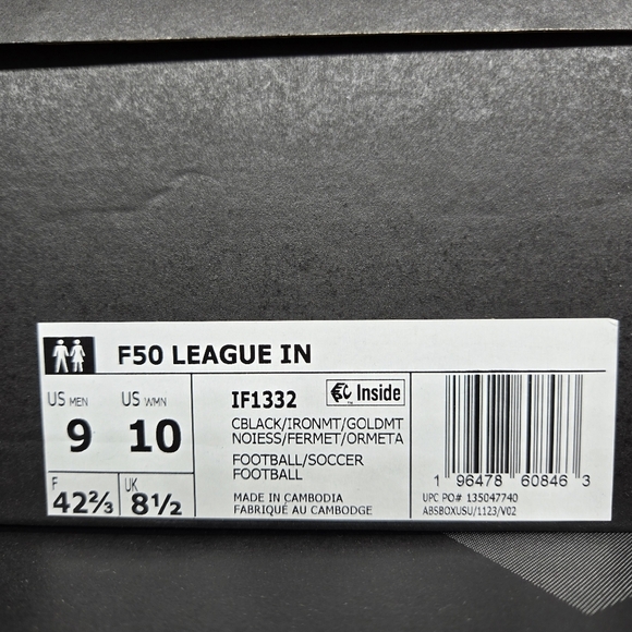 New adidas F50 League Indoor Men's Soccer Shoes Size 9 - Picture 8 of 8